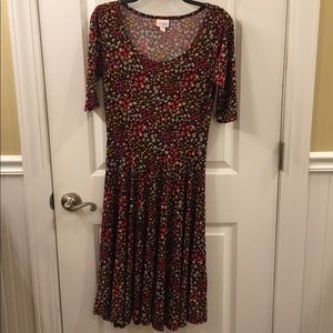 Lularoe Nicole floral dress. Slinky Material